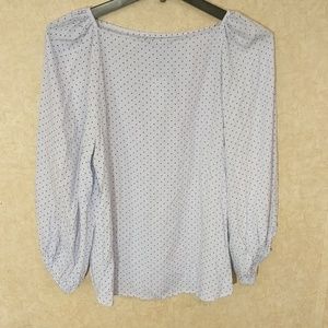 NWT Loft long sleeve Polkadot shirt